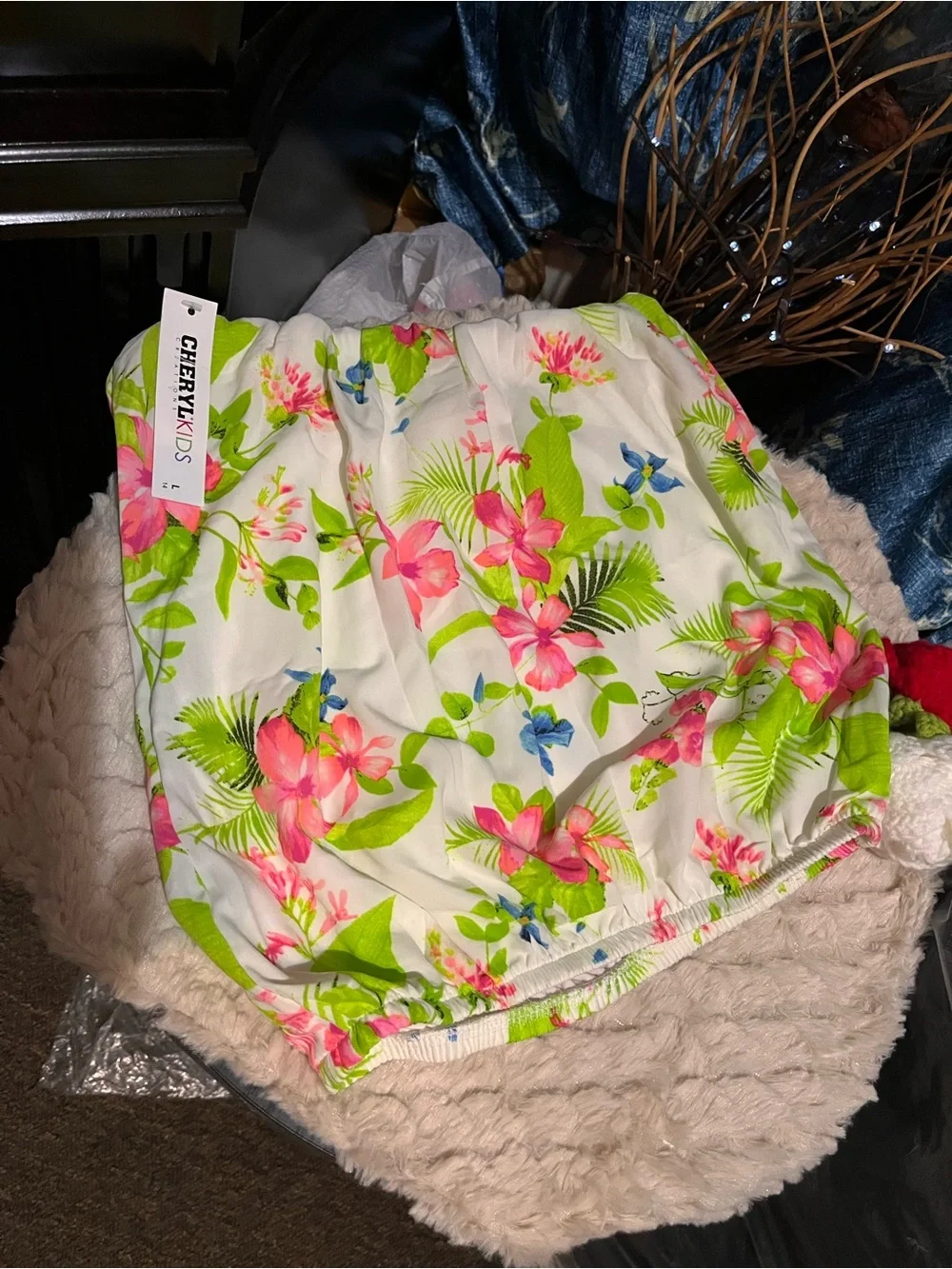 nwt Kids Floral Tube Top